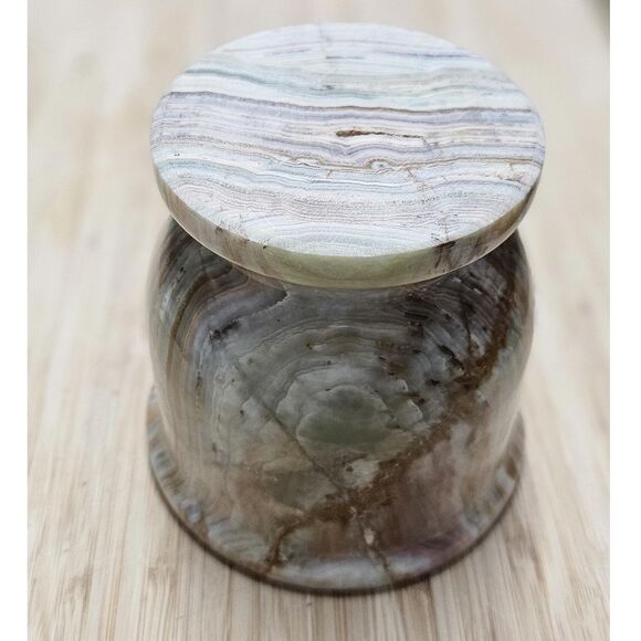 Marble Mortar and Pestle Set grinder for herbs, spices & nuts, housewarming gift - Picture 7 of 11